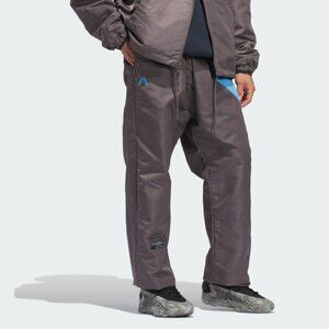 Adidas Anthony Edwards 1 Foundation Men's Basketball Nylon Satin Pants Grey